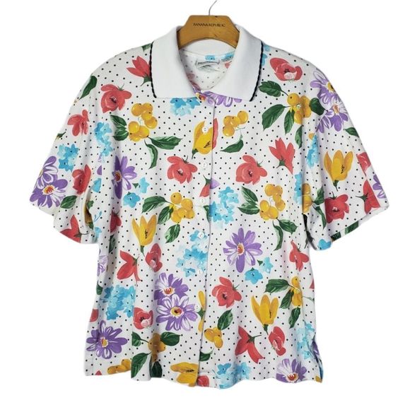 Koret Tops - Vintage Koret Fruity Floral Button Down Shirt